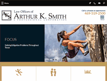 Tablet Screenshot of aksmithlawfirm.com